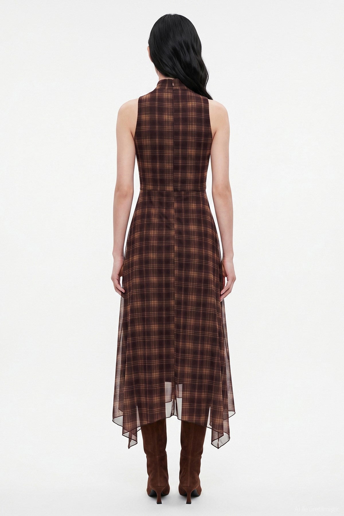 Asymmetric Midi Dress