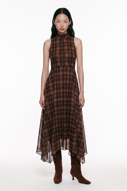 Asymmetric Midi Dress