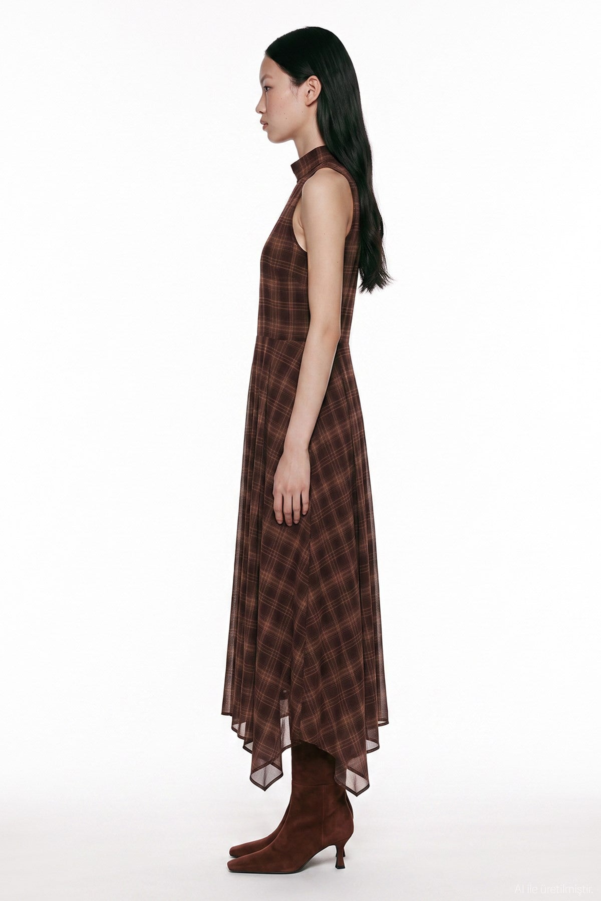 Asymmetric Midi Dress