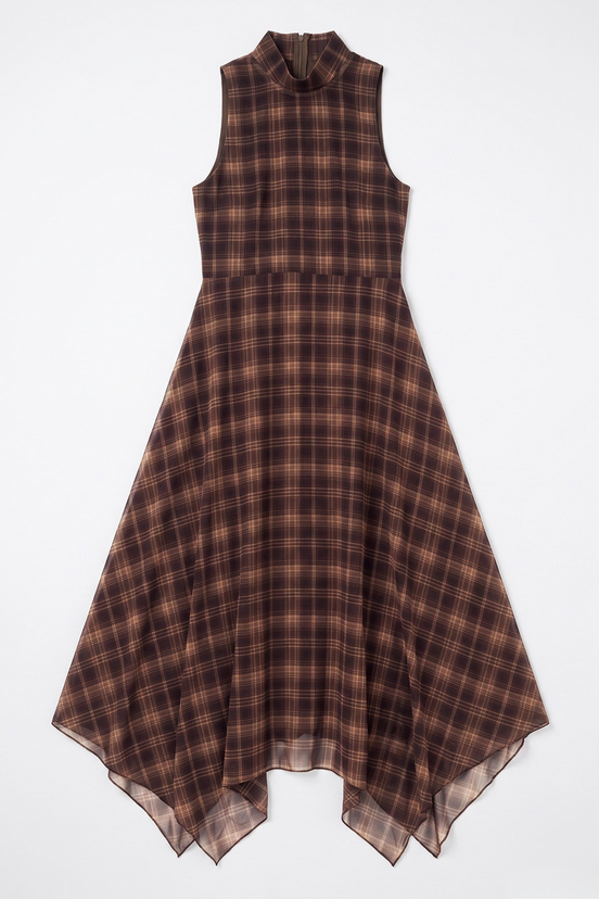 Asymmetric Midi Dress