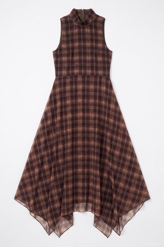 Asymmetric Midi Dress