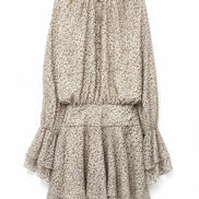 Tie-Front Leopard Dress