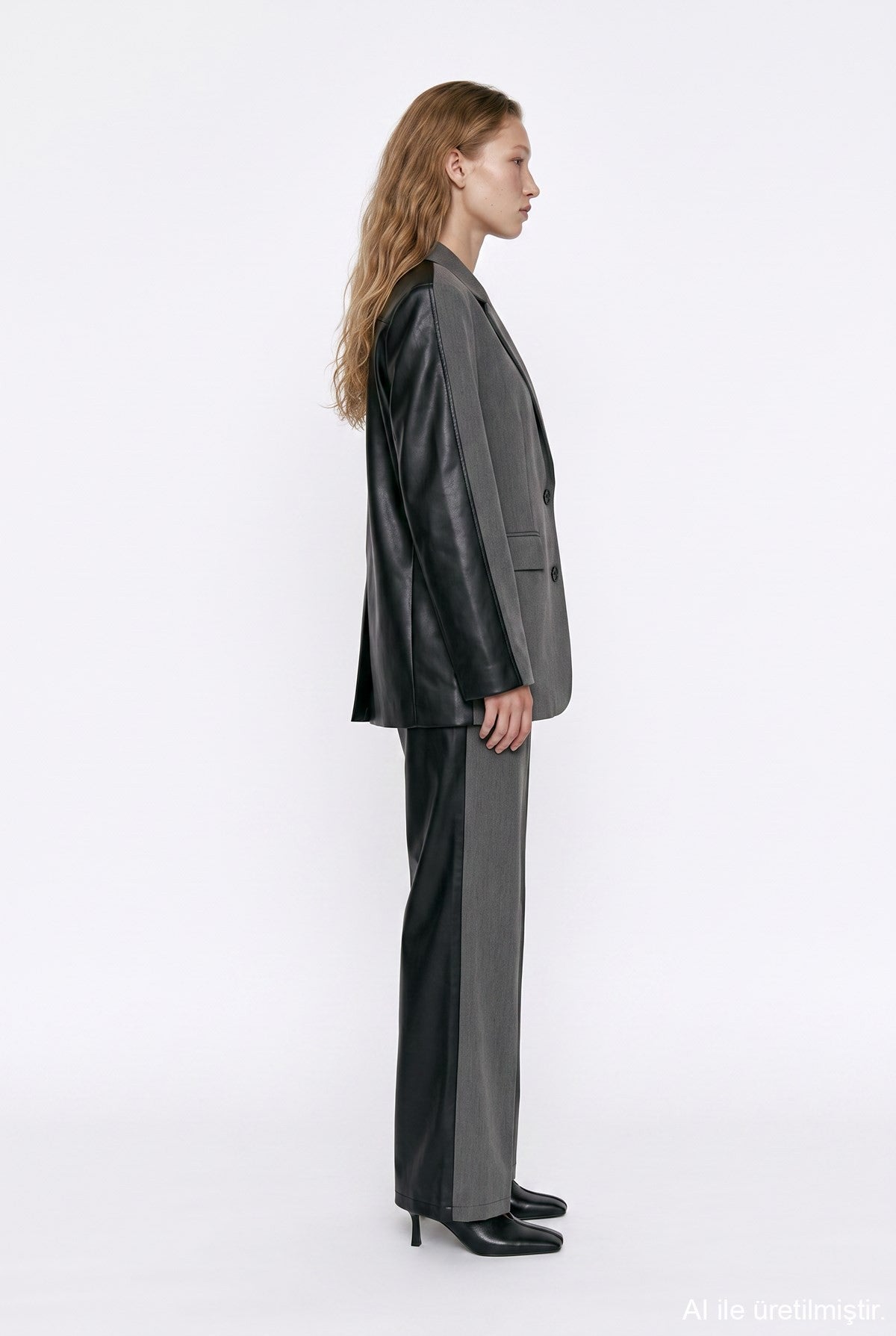 Oversized Single-Button Jacket
