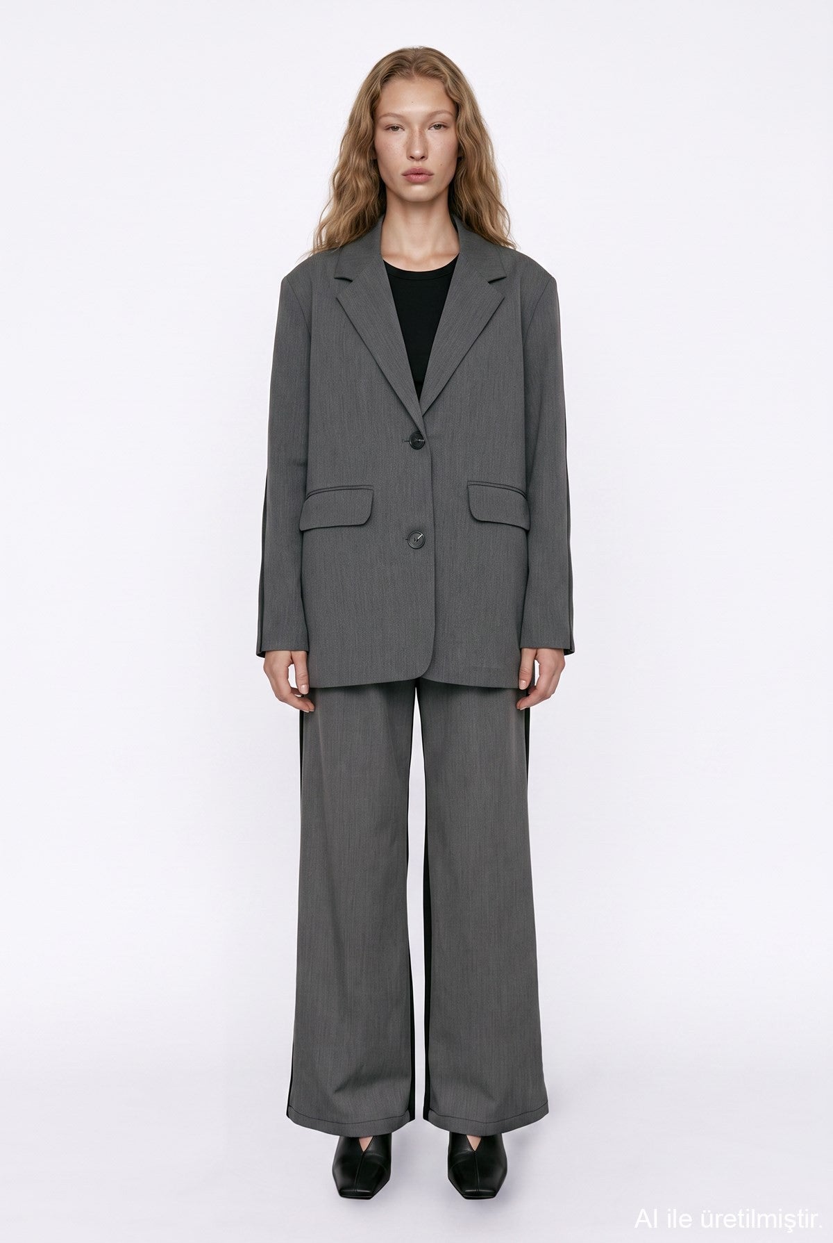 Oversized Single-Button Jacket