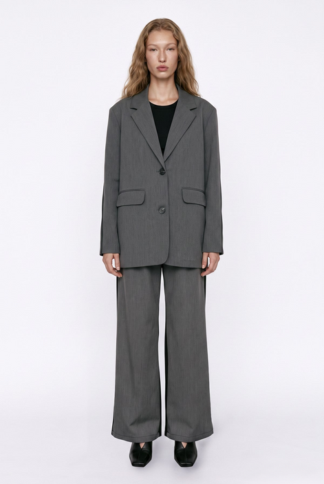 Oversized Single-Button Jacket