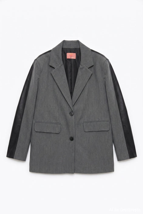 Oversized Single-Button Jacket