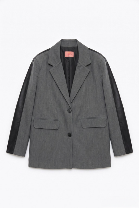 Oversized Single-Button Jacket