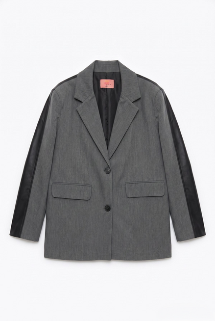 Oversized Single-Button Jacket