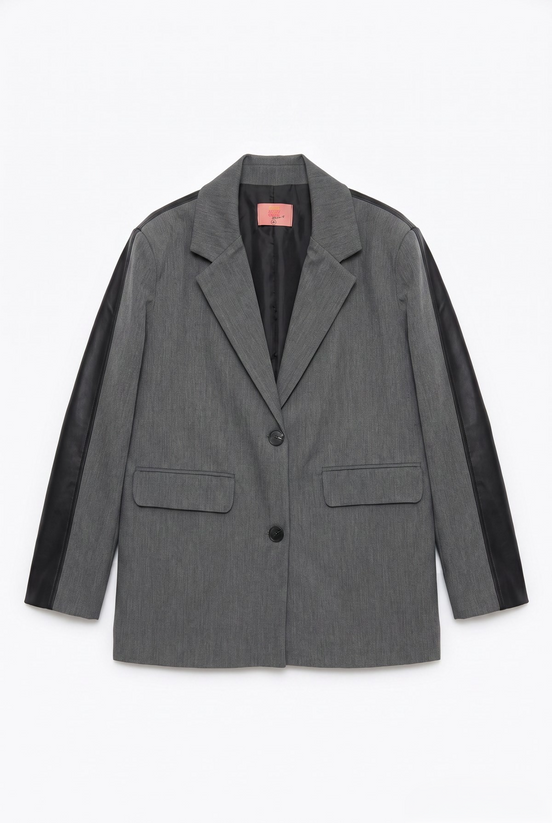 Oversized Single-Button Jacket