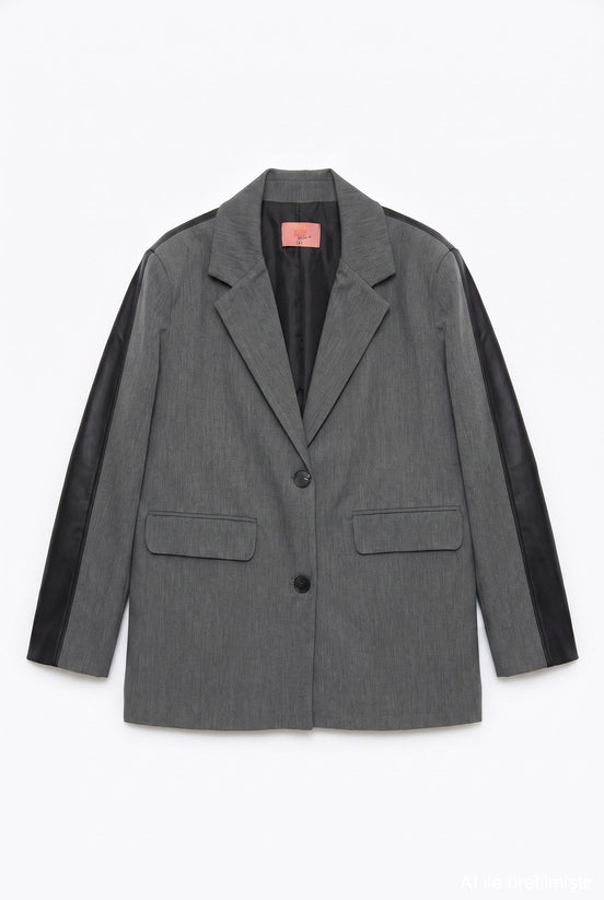 Oversized Single-Button Jacket