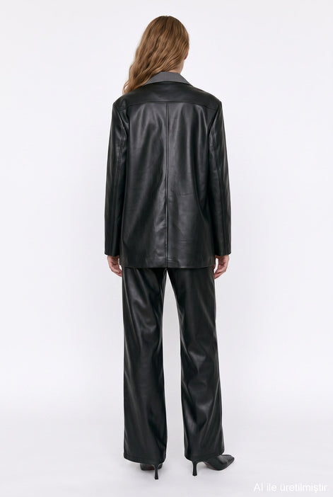 Oversized Single-Button Jacket