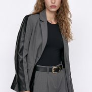 Oversized Single-Button Jacket