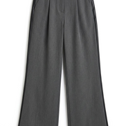Wide-Leg Belted Trousers