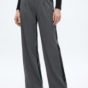 Wide-Leg Belted Trousers